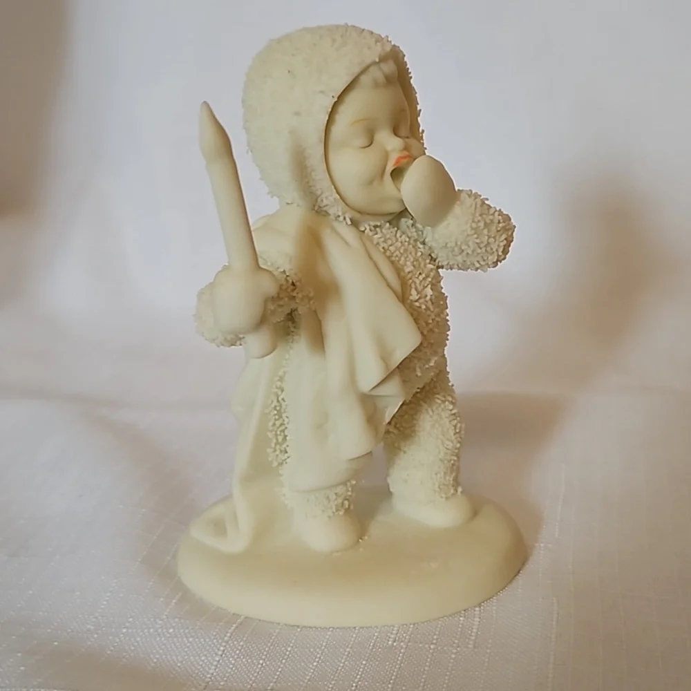 Snowbabies I'm So Sleepy Department 56 Yawning Candle with Box
